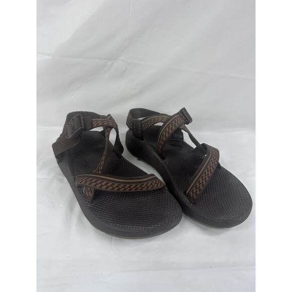 Chaco Vibram Hiking Outdoor Mens Size 12 Brown Sandals Comfort Buckle Strap